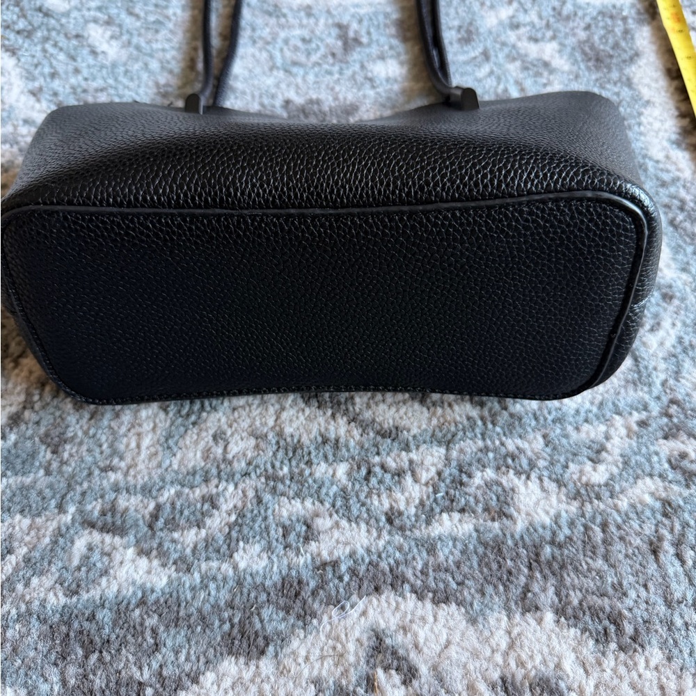 Black shoulder bag with long straps - Picture 5 of 6